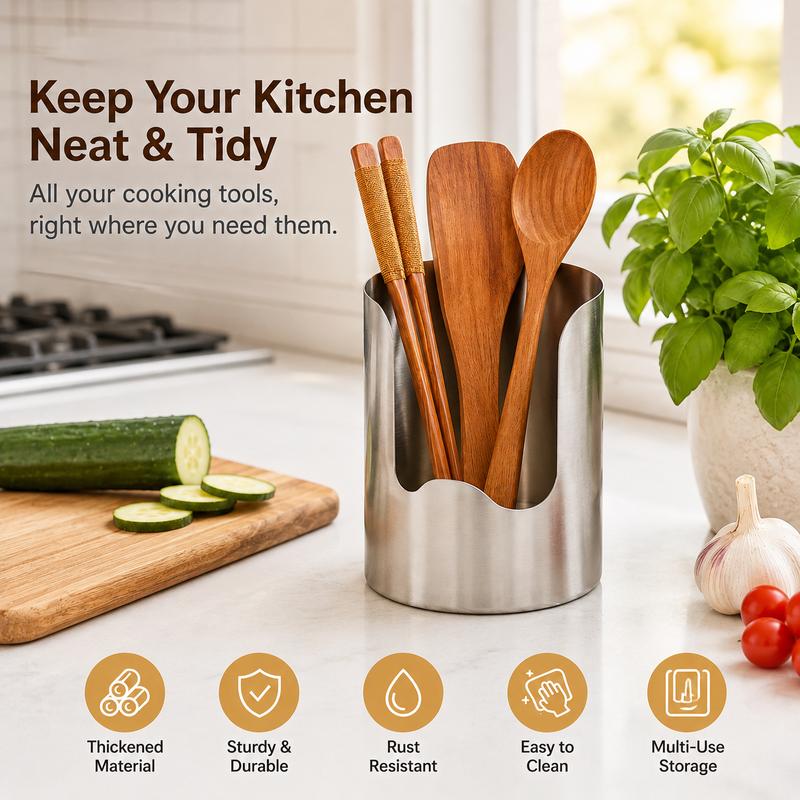 Stainless Steel Utensil Holder