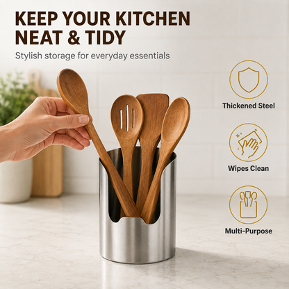 Stainless Steel Utensil Holder