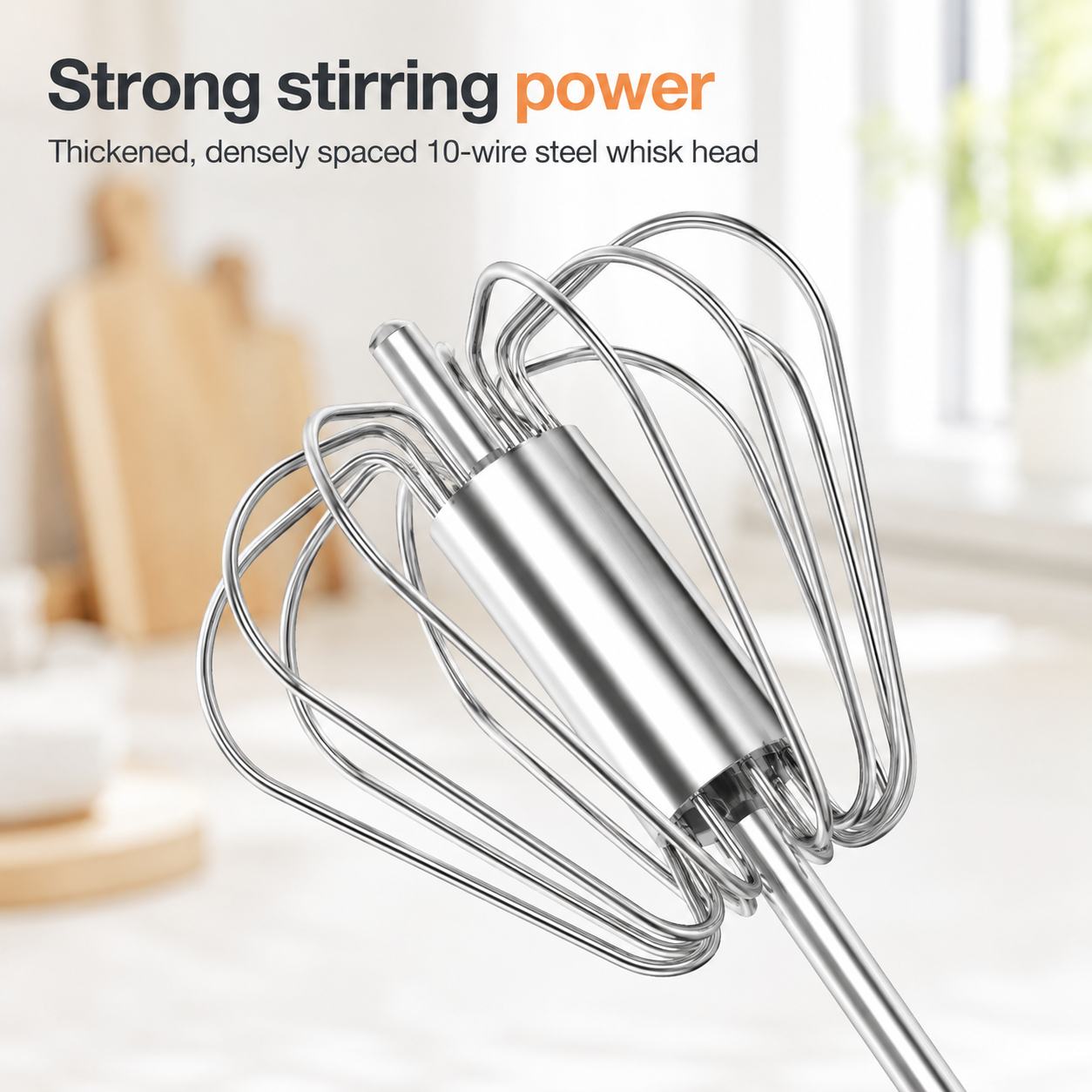 Stainless Steel Rotating Whisk