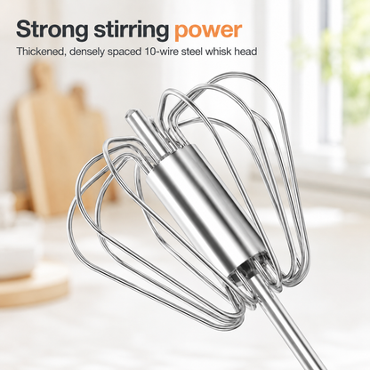 Stainless Steel Rotating Whisk