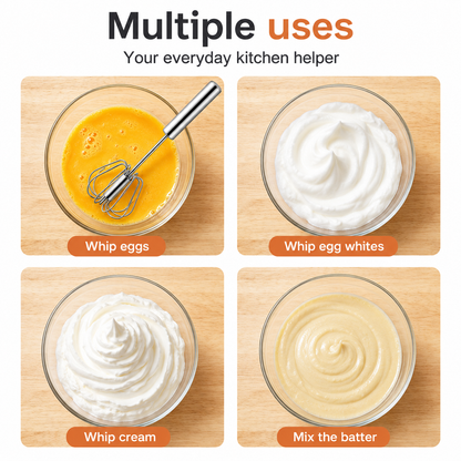 Stainless Steel Rotating Whisk
