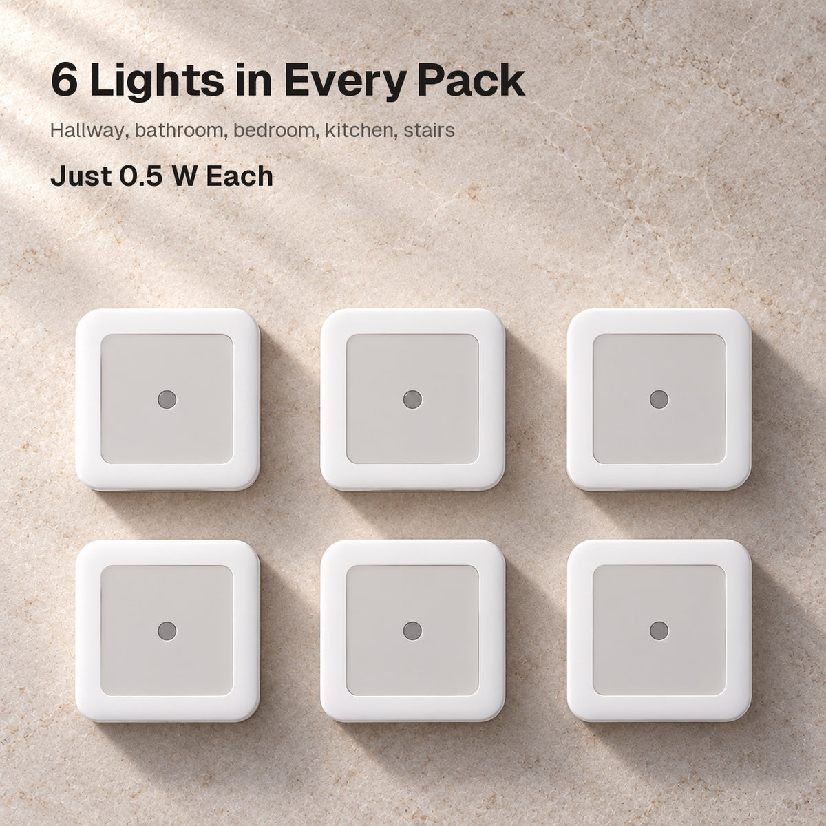 Plug-In LED Night Light (6 Pack)